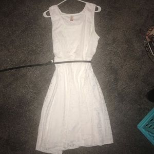 white casual dress